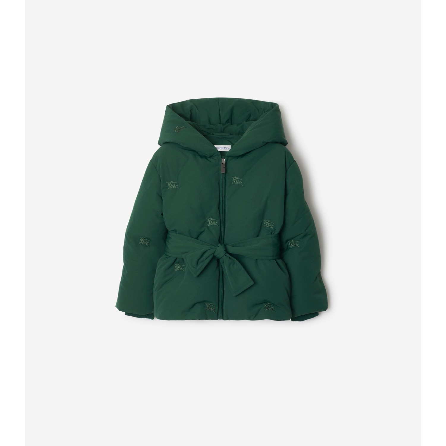 EKD Nylon Puffer Jacket in Dark moss Burberry Official