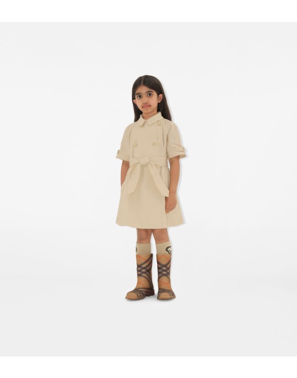 Robe trench en coton stretch