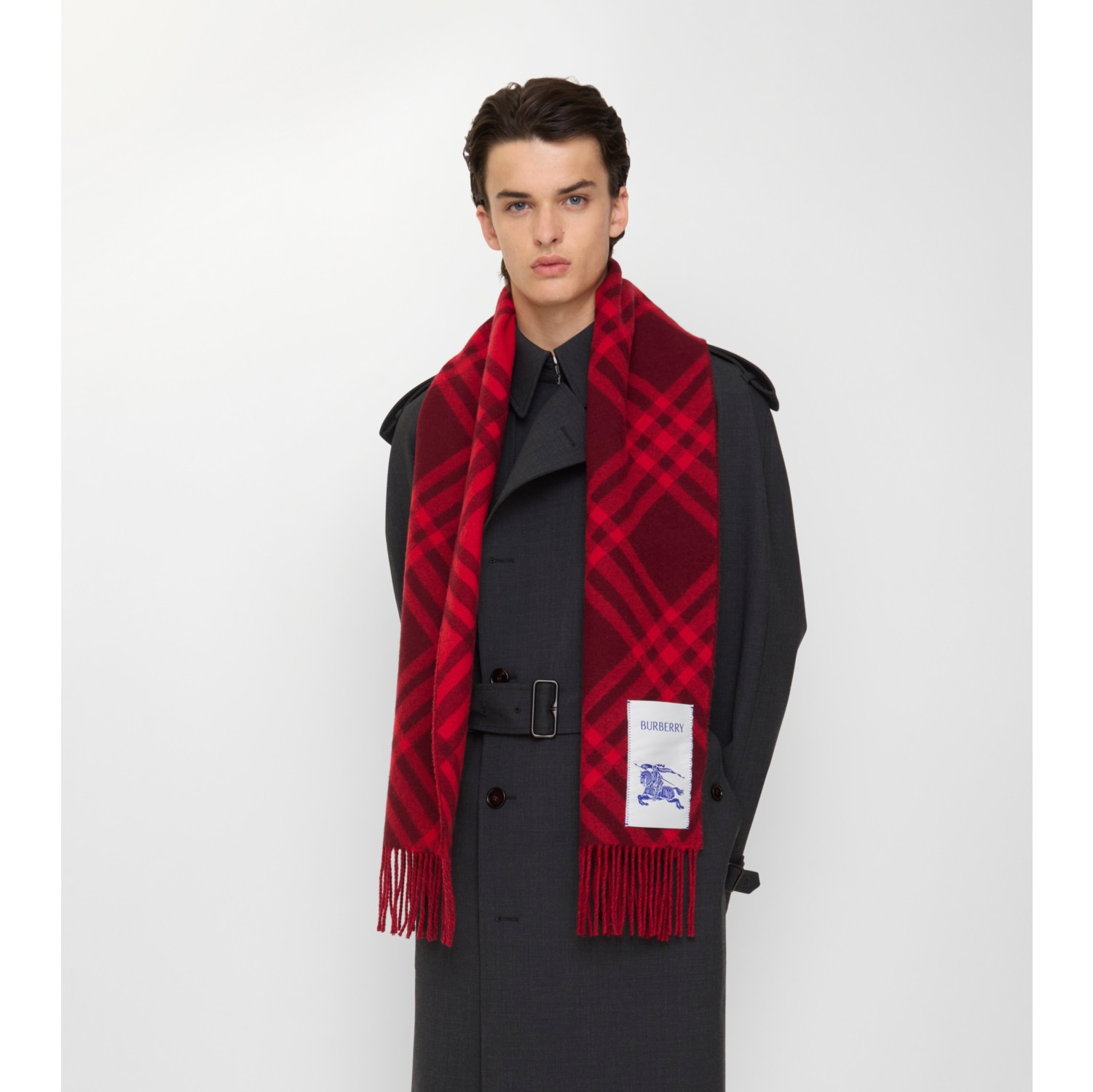 Check Cashmere Scarf