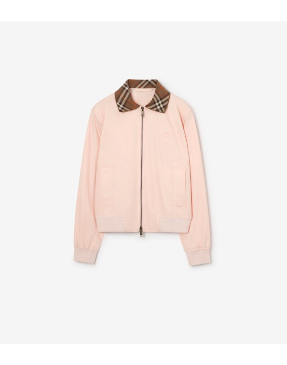 Cropped Tropical Gabardine Hayfield Harrington Jacket