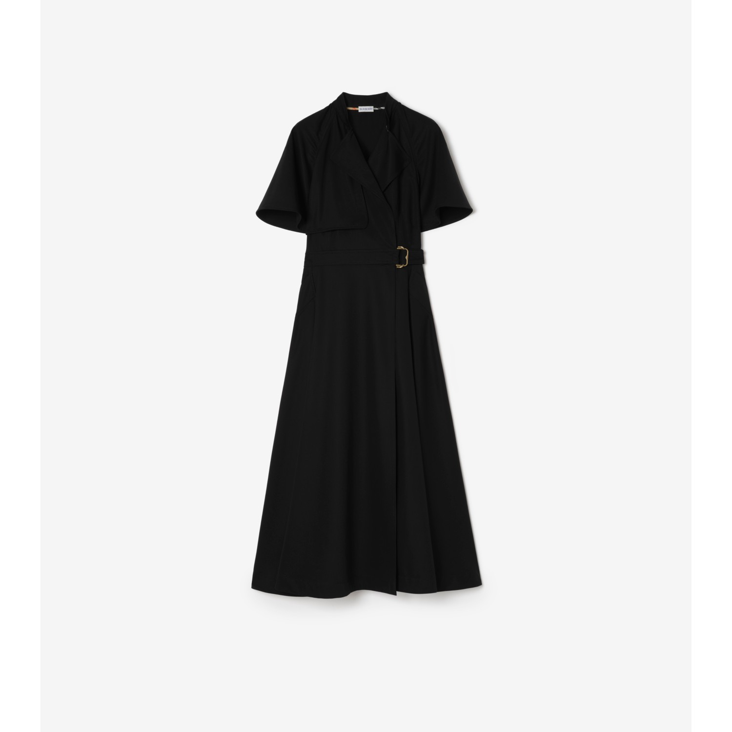 Wool Twill Wrap Dress