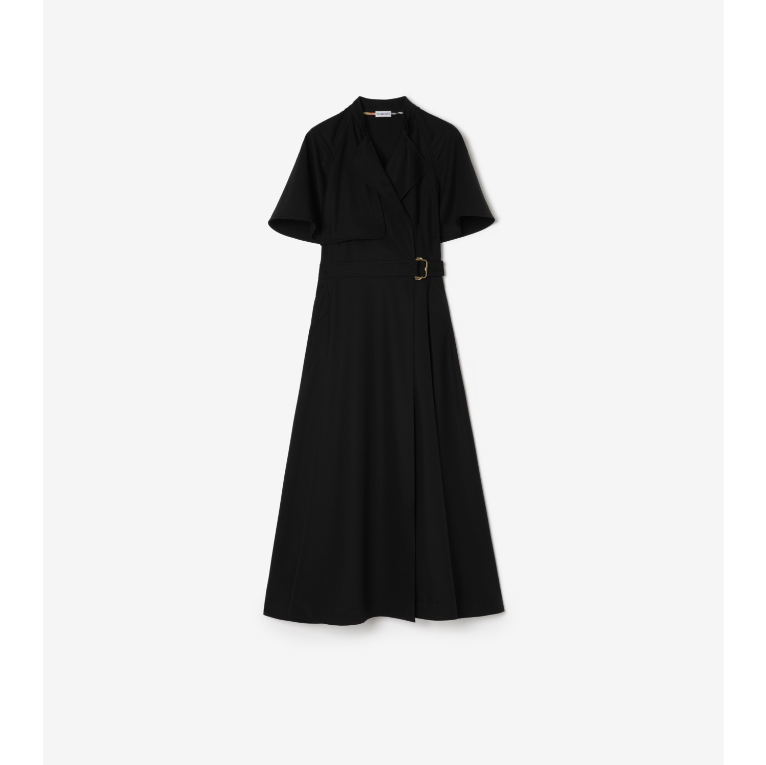 Wool Twill Wrap Dress