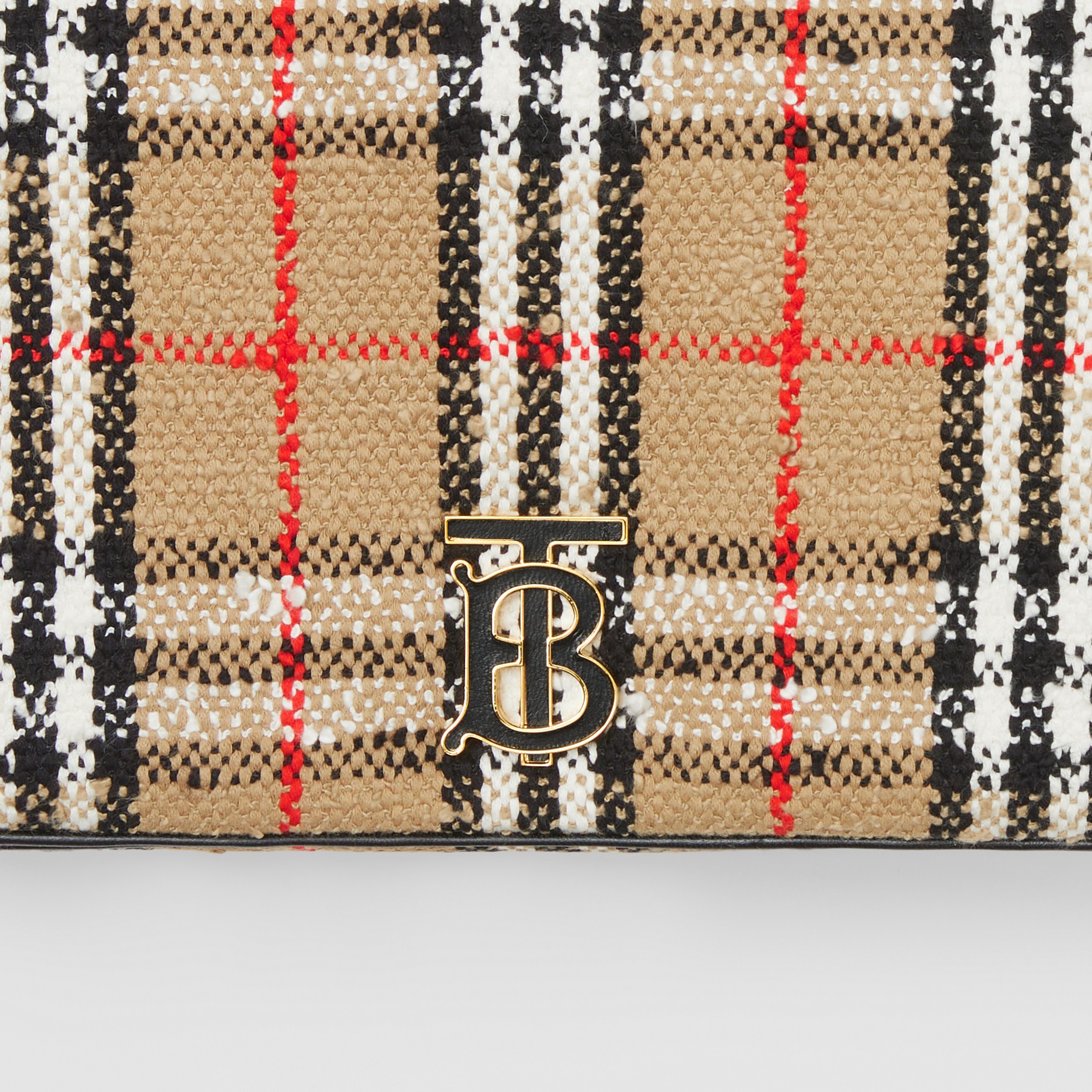 Vintage Check Bouclé Medium Lola Bag in Archive Beige - Women | Burberry® Official - 2