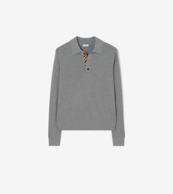 Long sleeve Wool Polo Shirt ®