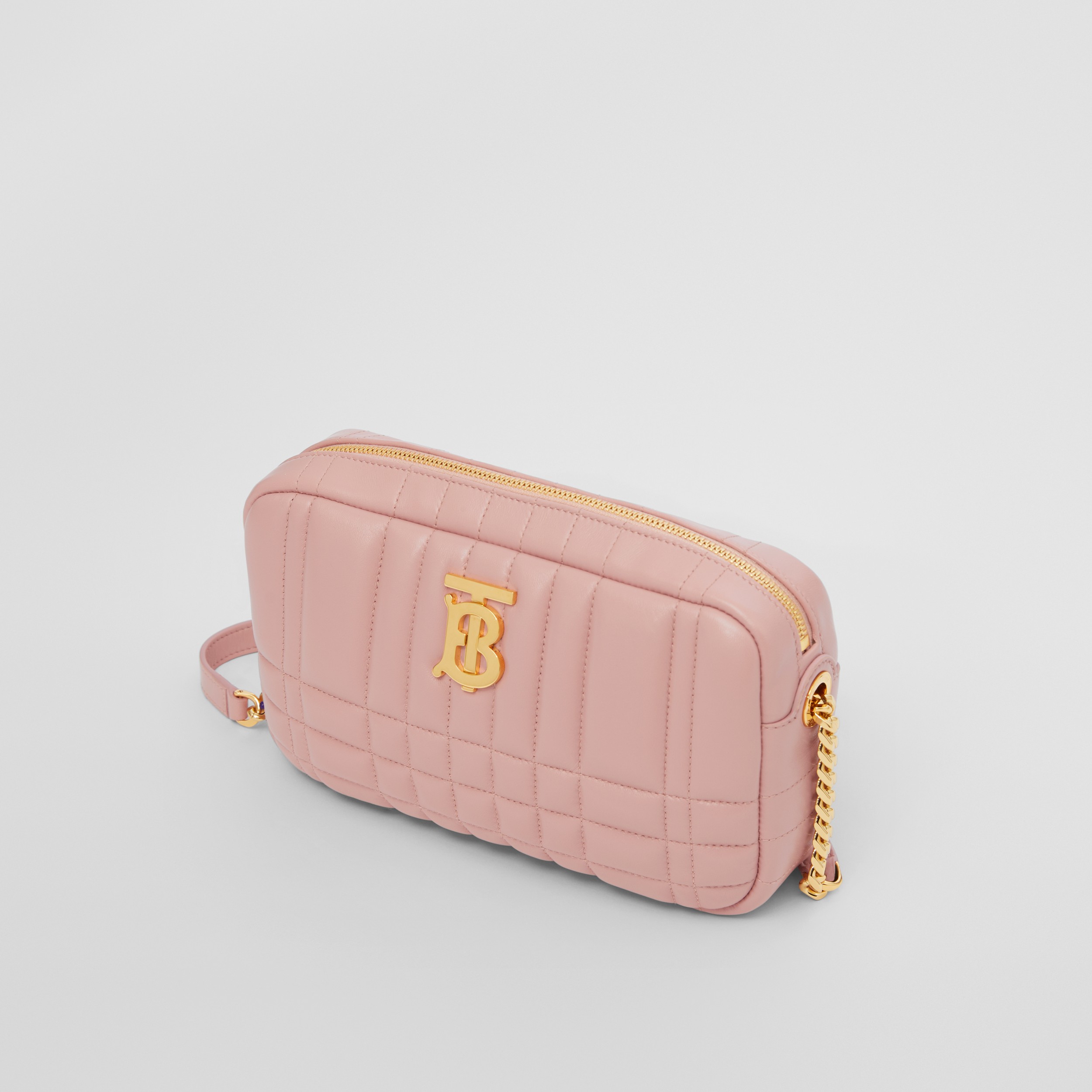 Quilted Leather Small Lola Camera Bag in Dusky Pink - Women | Burberry® Official - 4