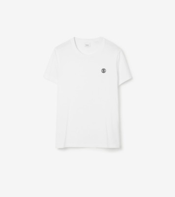 Cotton T-shirt in White - Men | Burberry® Official