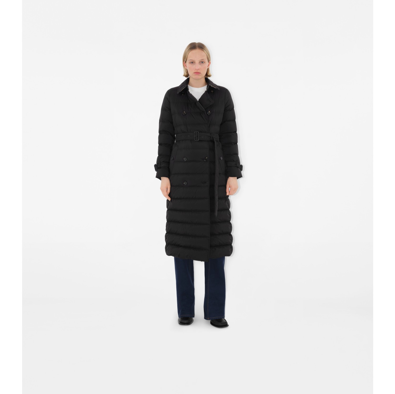 Long Nylon Puffer Coat