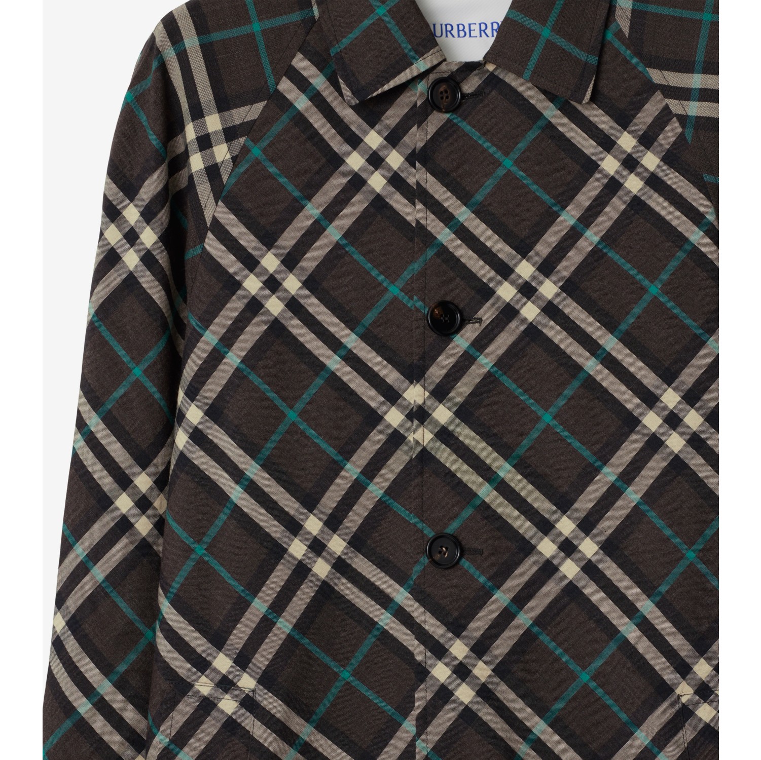 Mid-length Check Car Coat