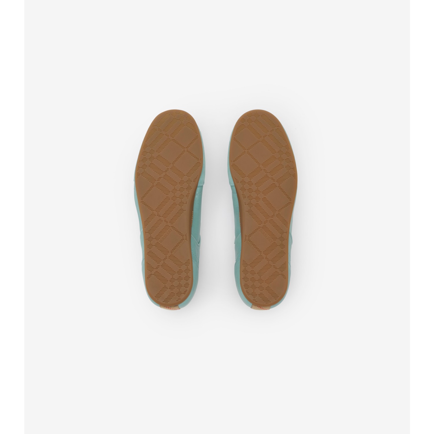 Leather Knight Runner Sneakers​ in Tidal blue - Women | Burberry® Official