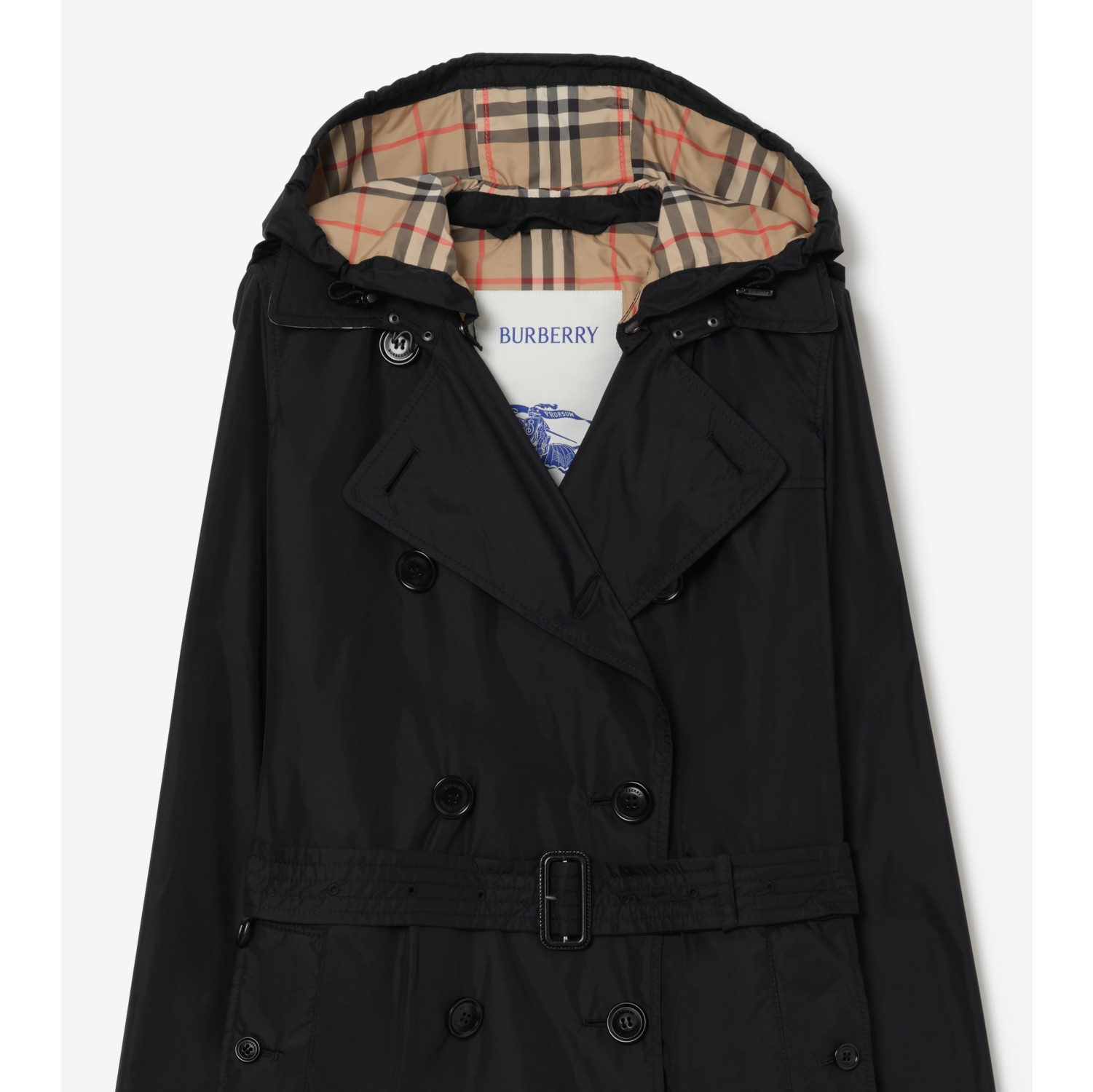 Mid-length Detachable Hood Kensington Trench Coat