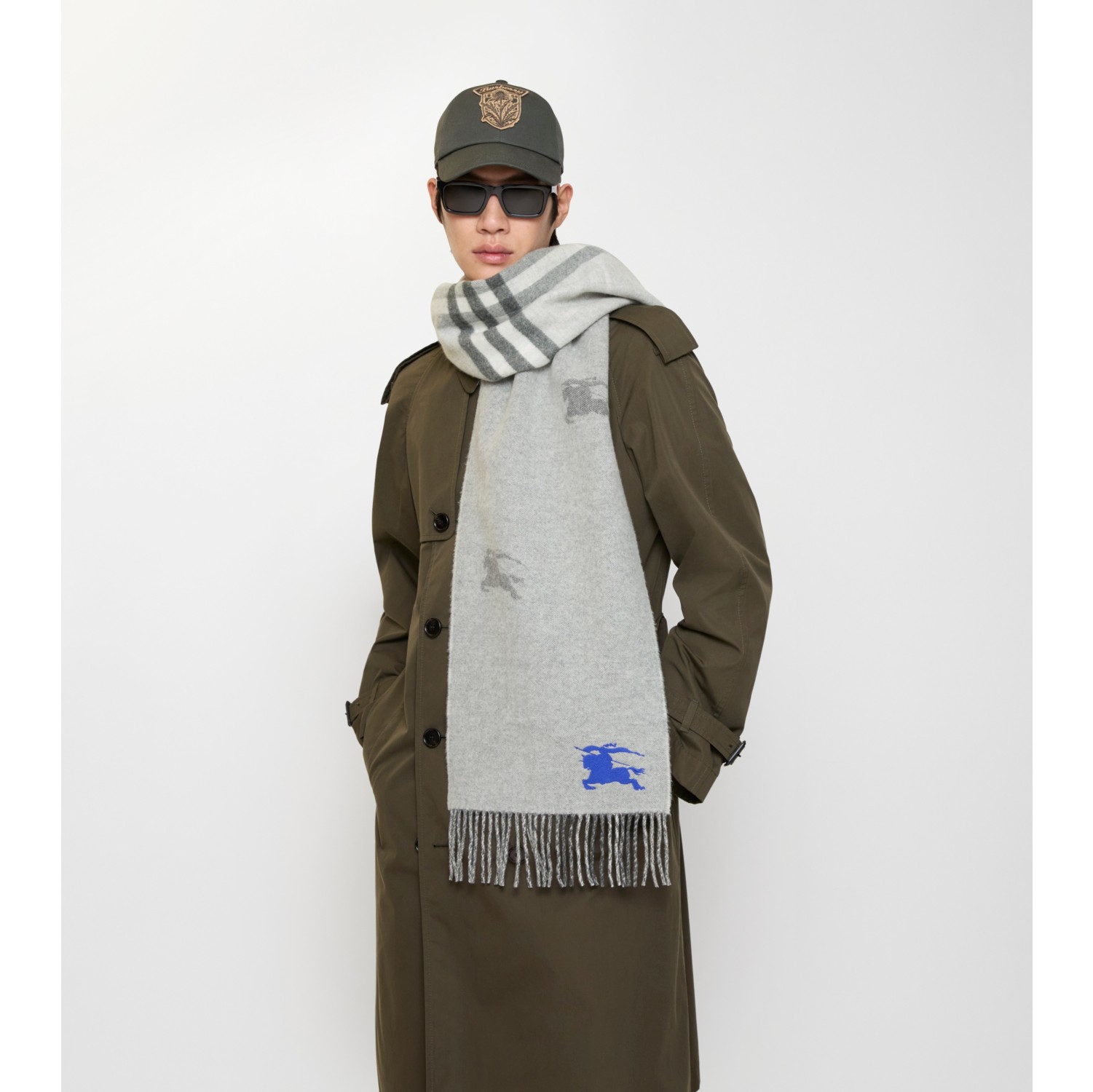 Reversible EKD Check Cashmere Scarf