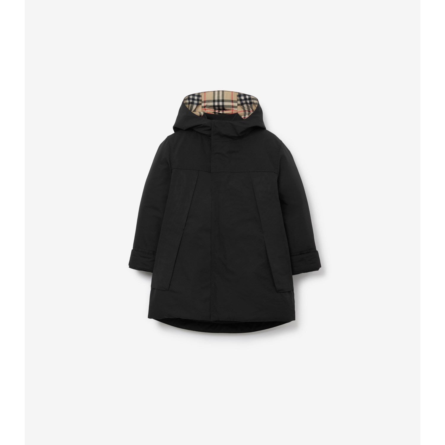 Burberry hooded trench 2025 coat with warmer