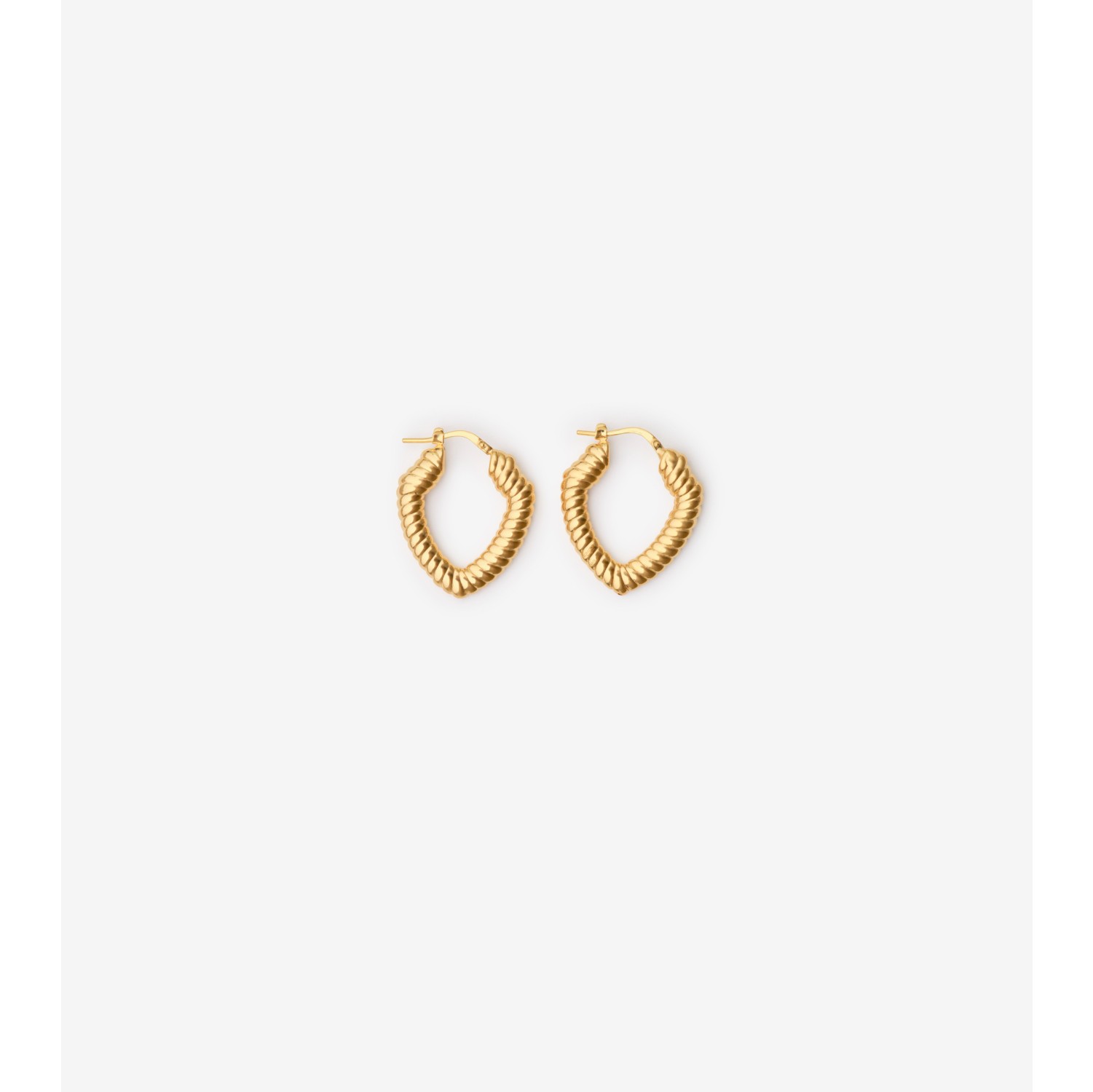 Small Shield Twisted Hoop Earrings​