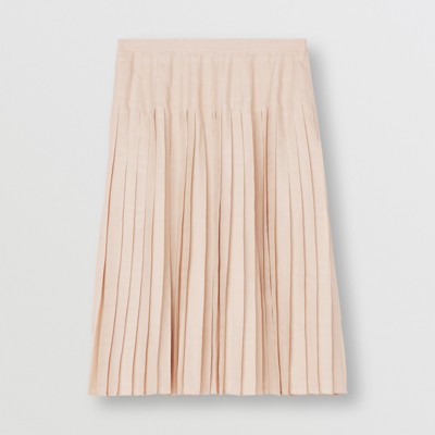 jacquard pleated skirt