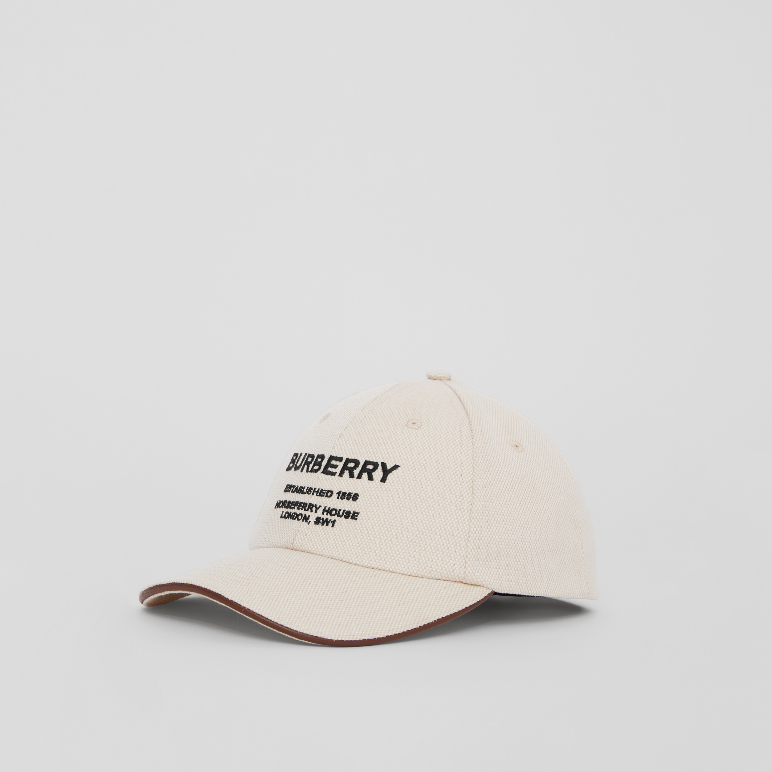 Gorra de béisbol en lona de algodón con motivo Horseferry (Natural) | Burberry® oficial - 4