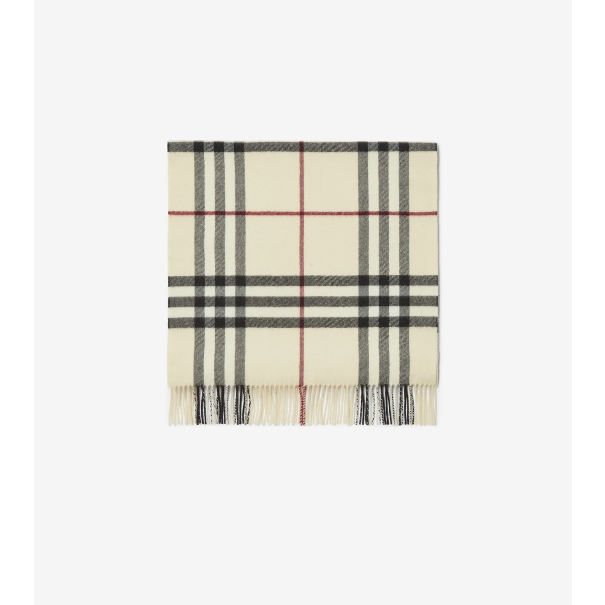  Check Wide Cashmere Scarf