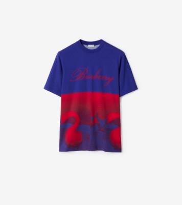 Burberry Blue Printed T-Shirt