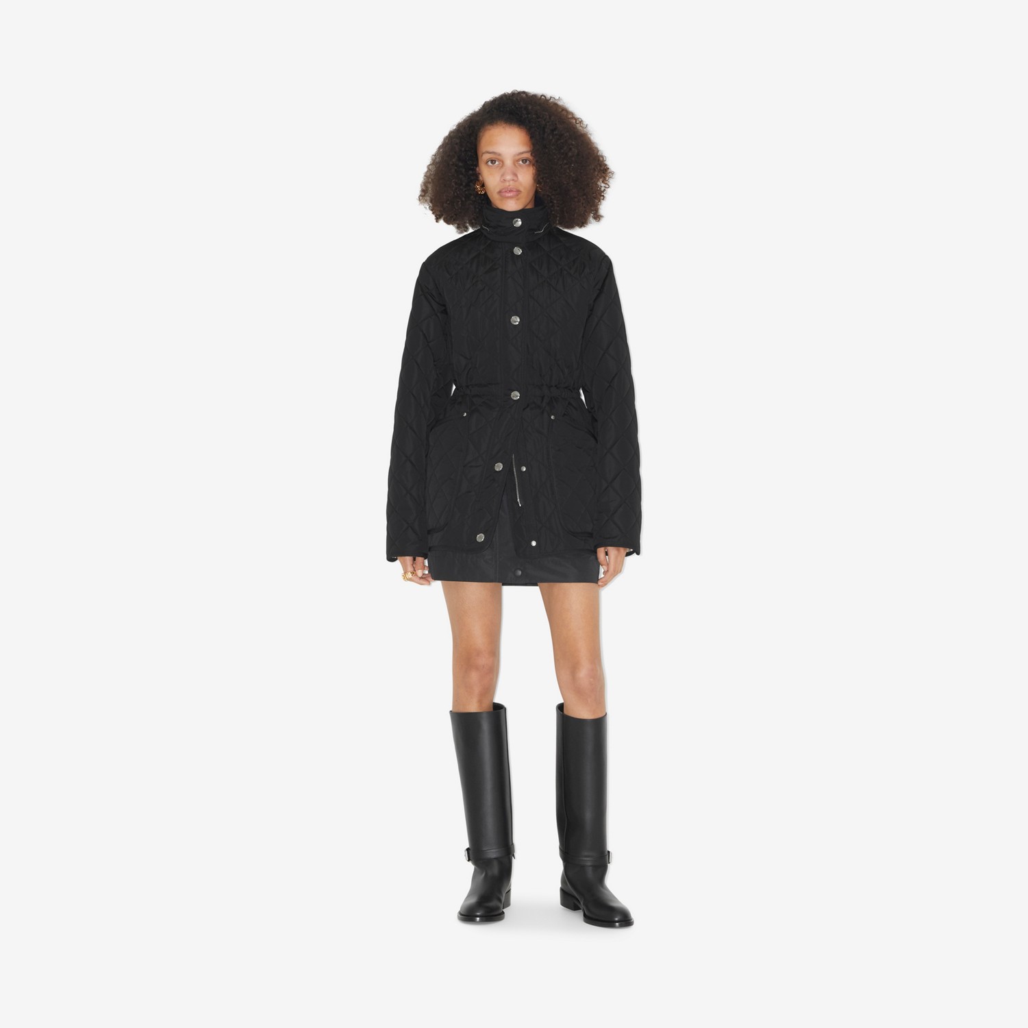 Quilted Nylon Jacket in Black - Women | Burberry® Official Quilted Nylon Jacket in Black - Women | Burberry® Official