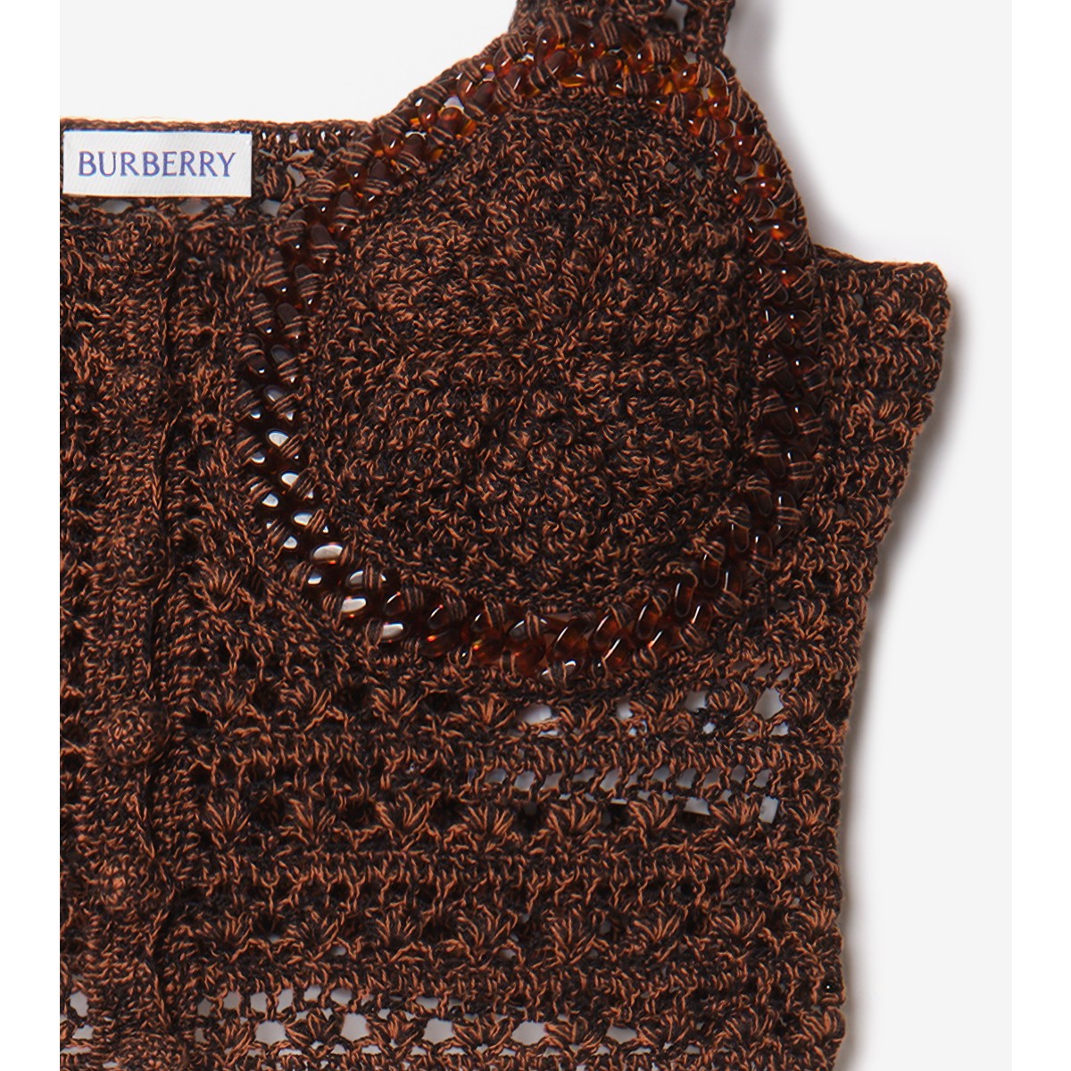  Cropped Crochet Mouliné Top