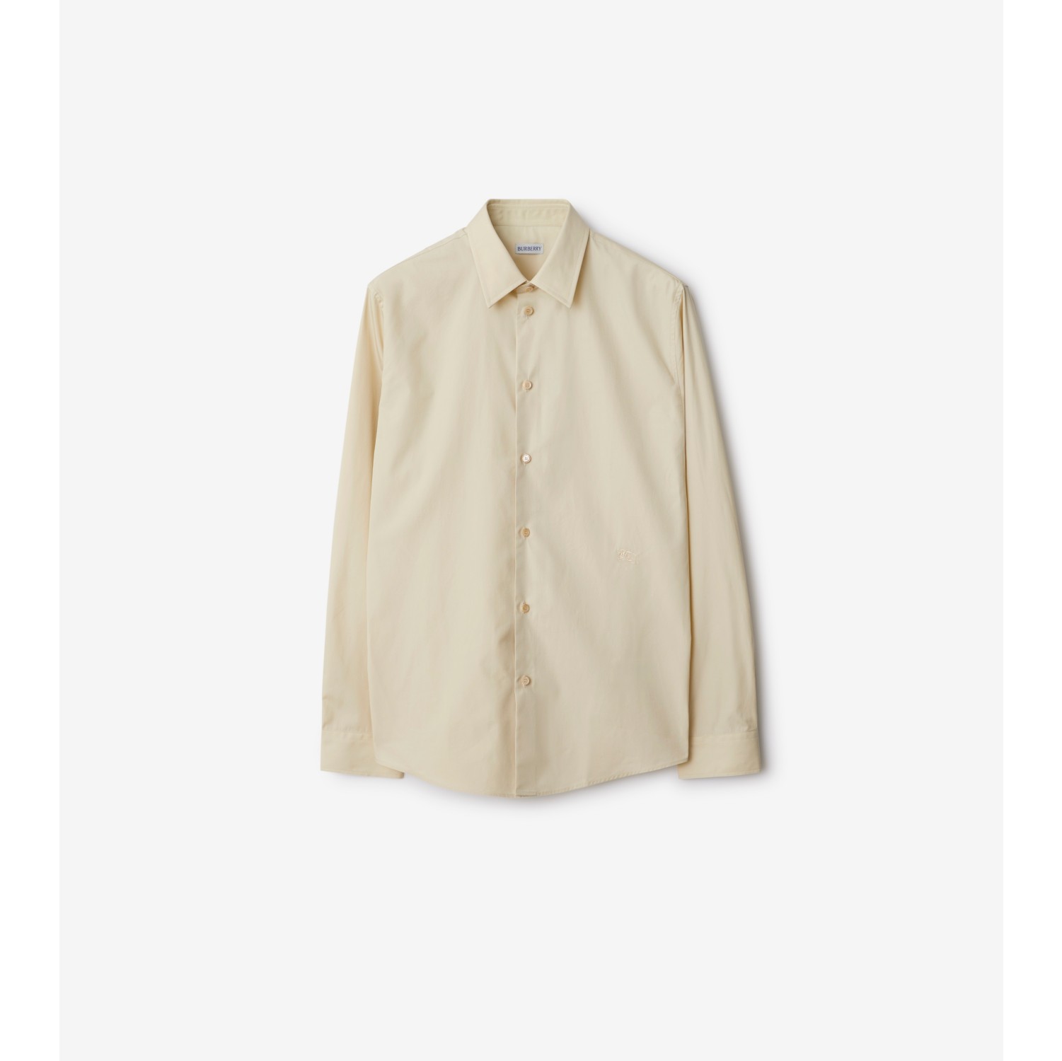 Cotton Formal Shirt in Plaster - Men | Burberry® Official