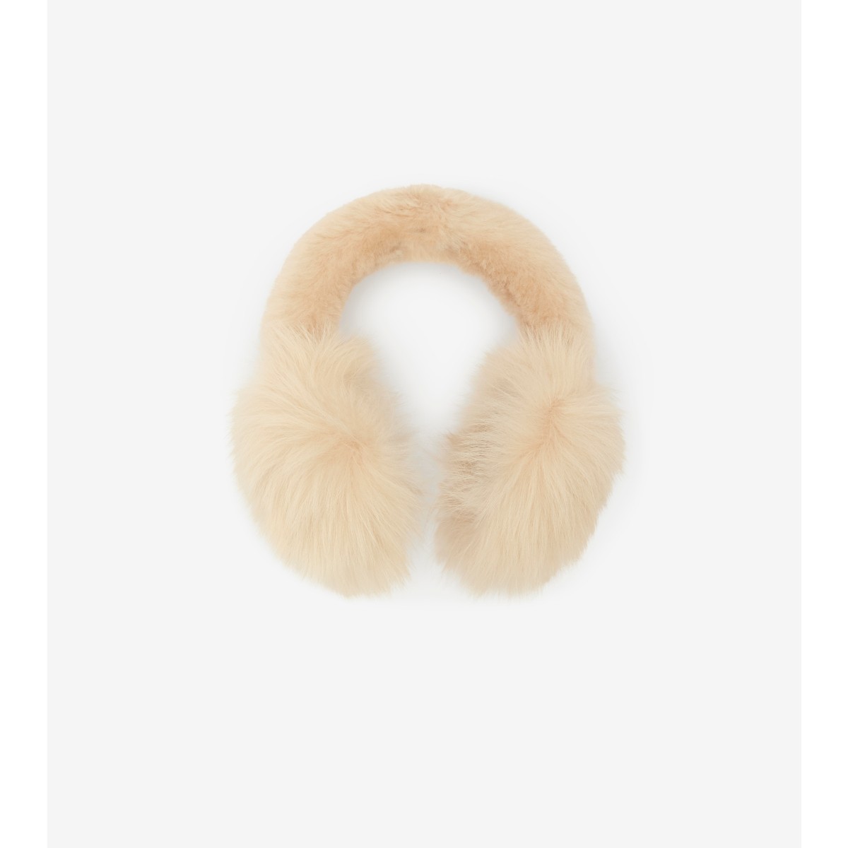  Check Shearling Earmuffs