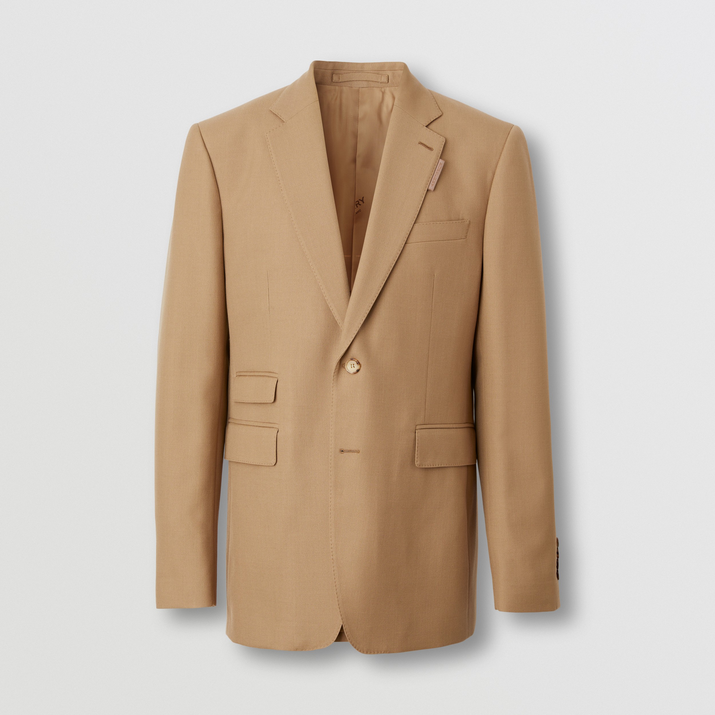 Classic Fit Wool Mohair Tailored Jacket in Camel - Men | Burberry® Official - 4