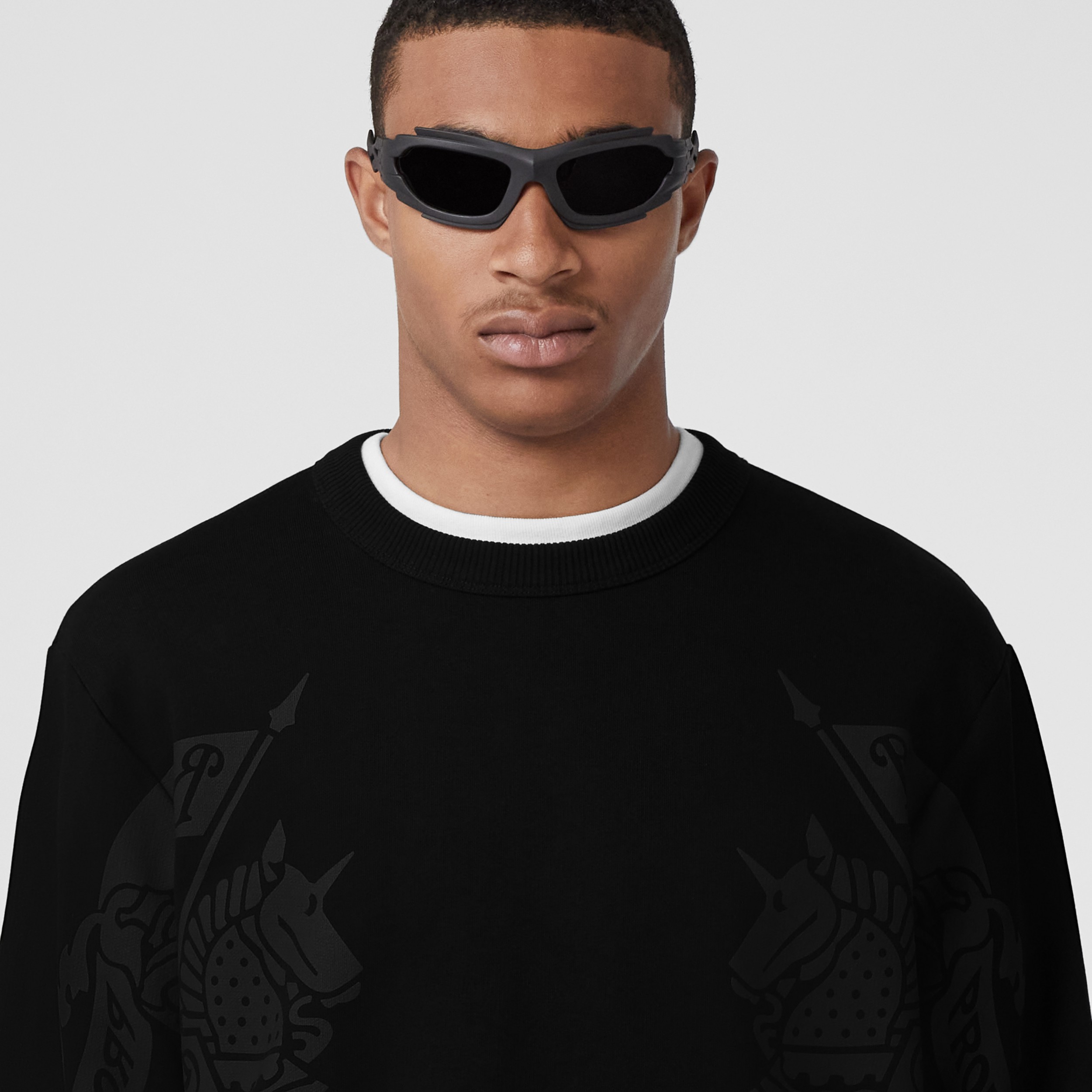 ekd-print-cotton-sweatshirt-in-black-men-burberry-official