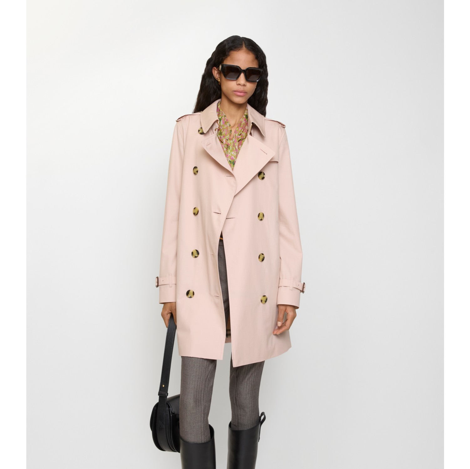 Kurzer Trenchcoat „Kensington“ aus Tropengabardine