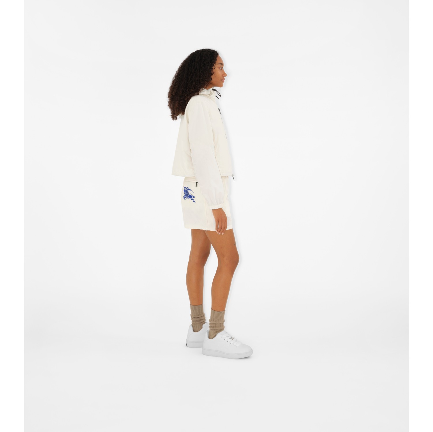 Nylon Shorts in Salt - Women | Burberry® Official