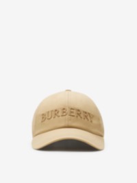 Logo Gabardine Baseball Cap in colour Flax