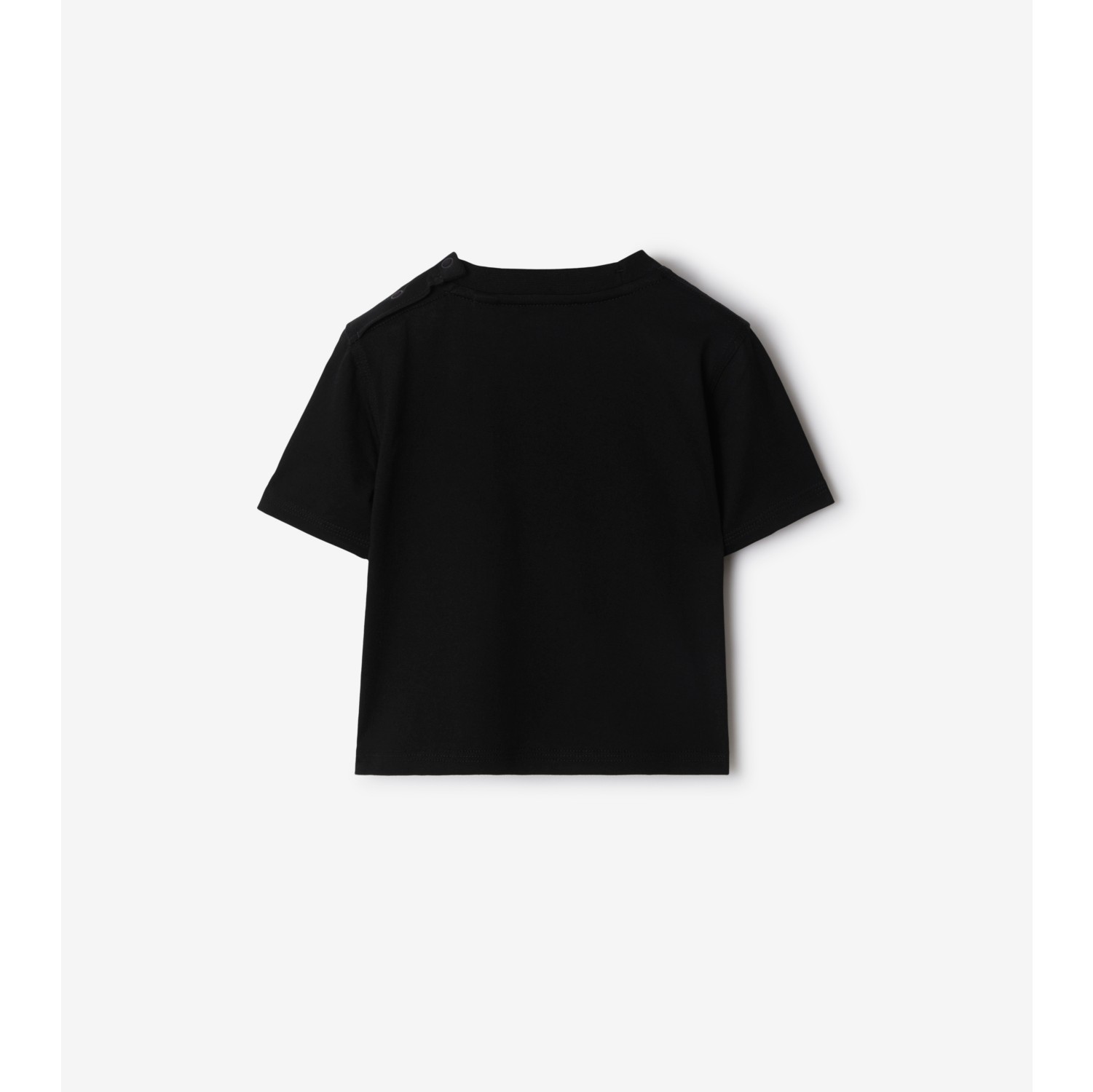 Check Label Cotton T-shirt