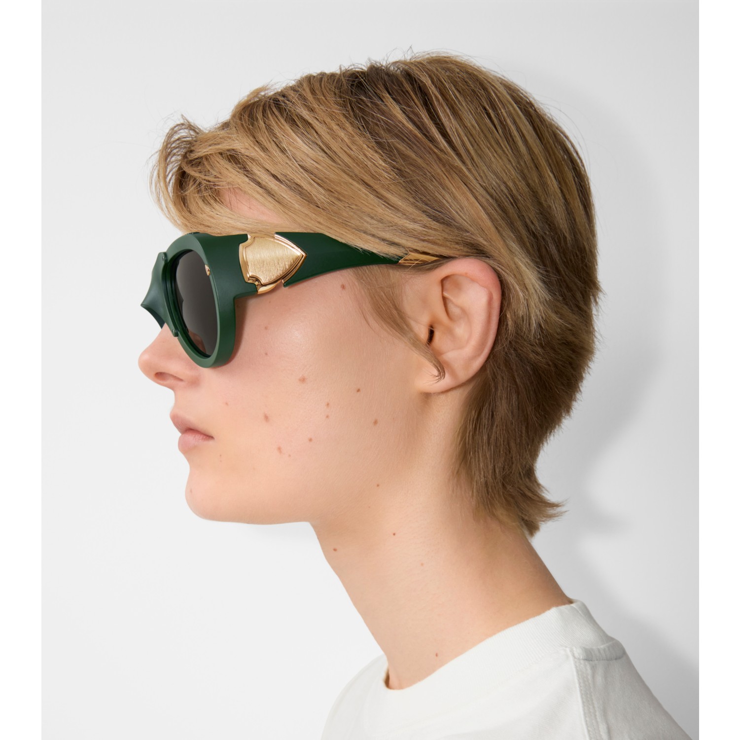 Sonnenbrille „Shield Mask“ (dunkles Waldgrün) | Burberry®
