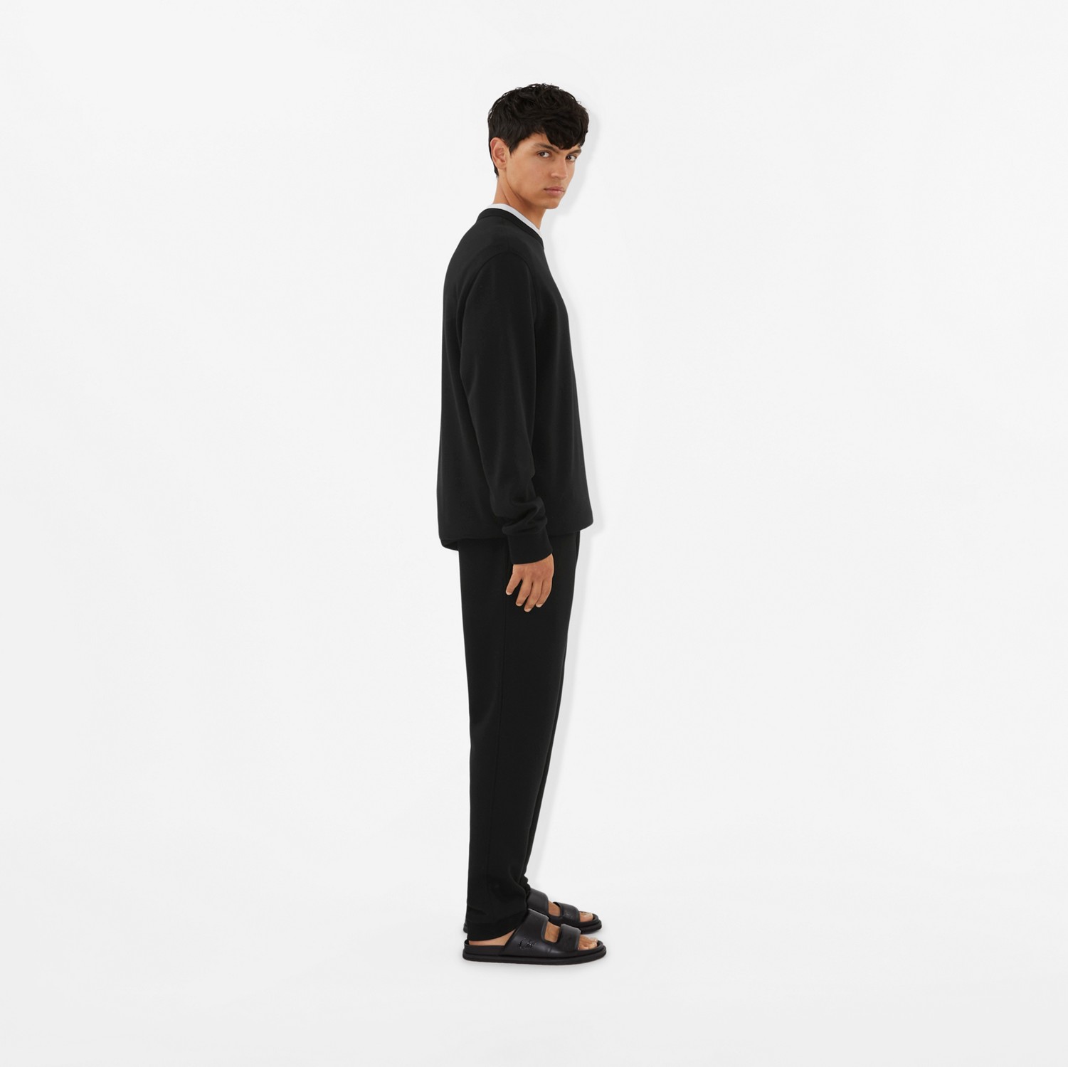Pantalones de jogging en algodón con logotipo (Negro) - Hombre | Burberry® oficial
