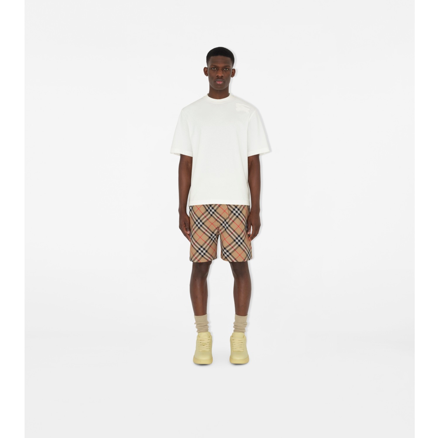 Check Shorts in Sand - Men | Burberry® Official