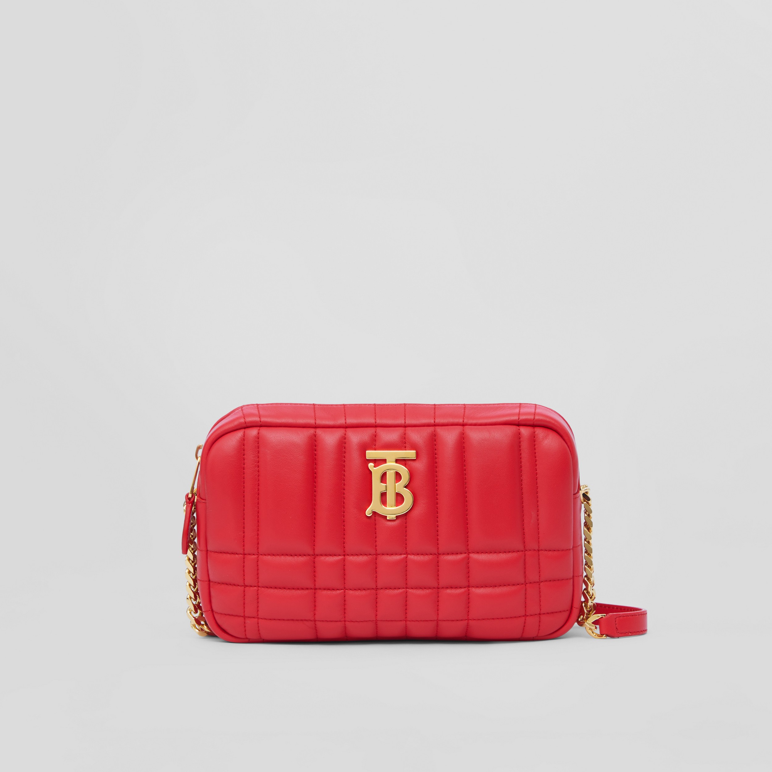 Quilted Leather Small Lola Camera Bag in Bright Red - Women | Burberry® Official - 1