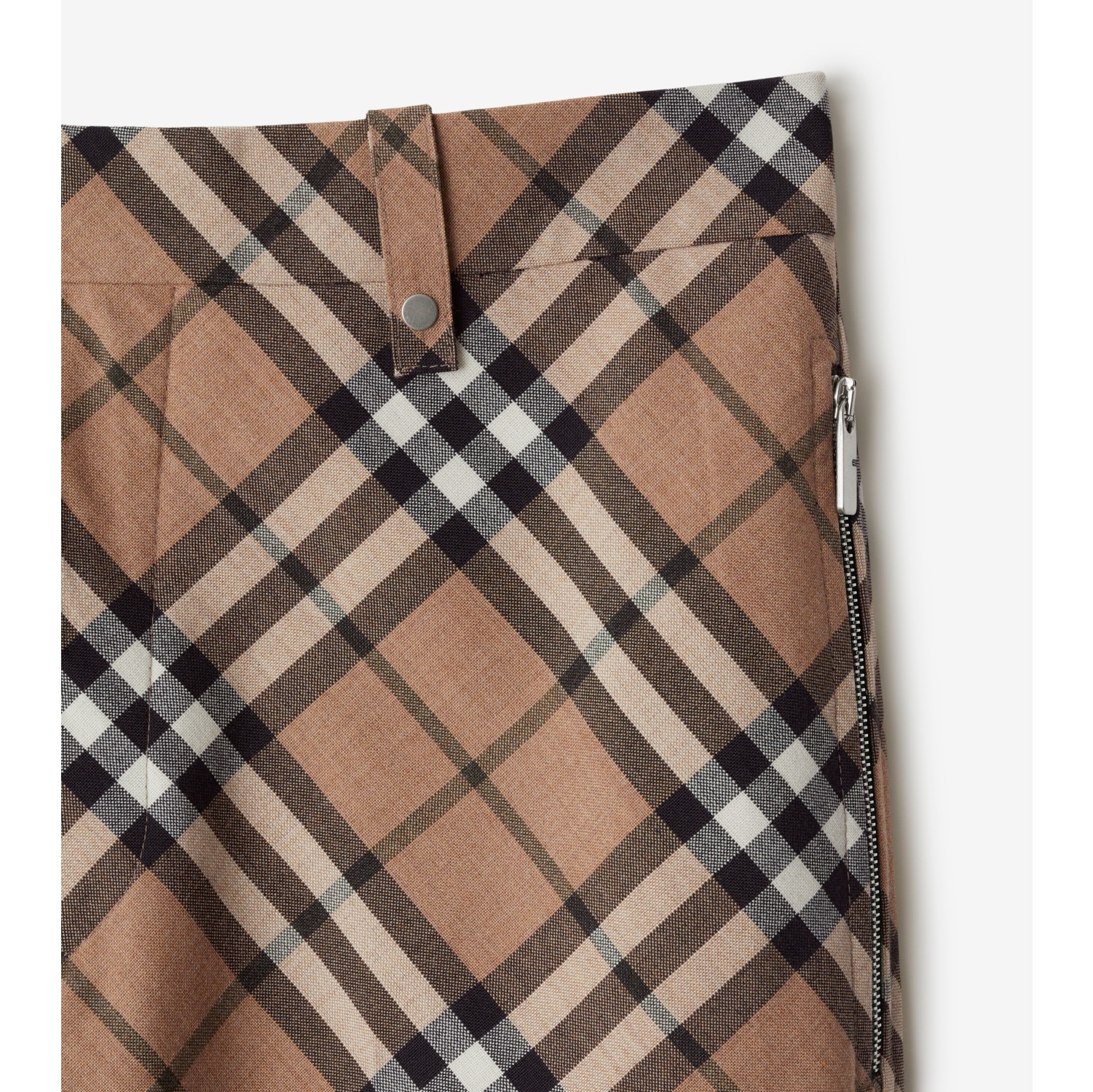 Burberry Boys Check Carven Trousers in Blue