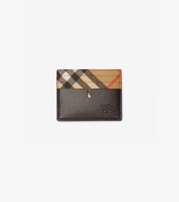 Grand porte-cartes Pop Check (Beige Sand) - Homme | Site officiel Burberry®