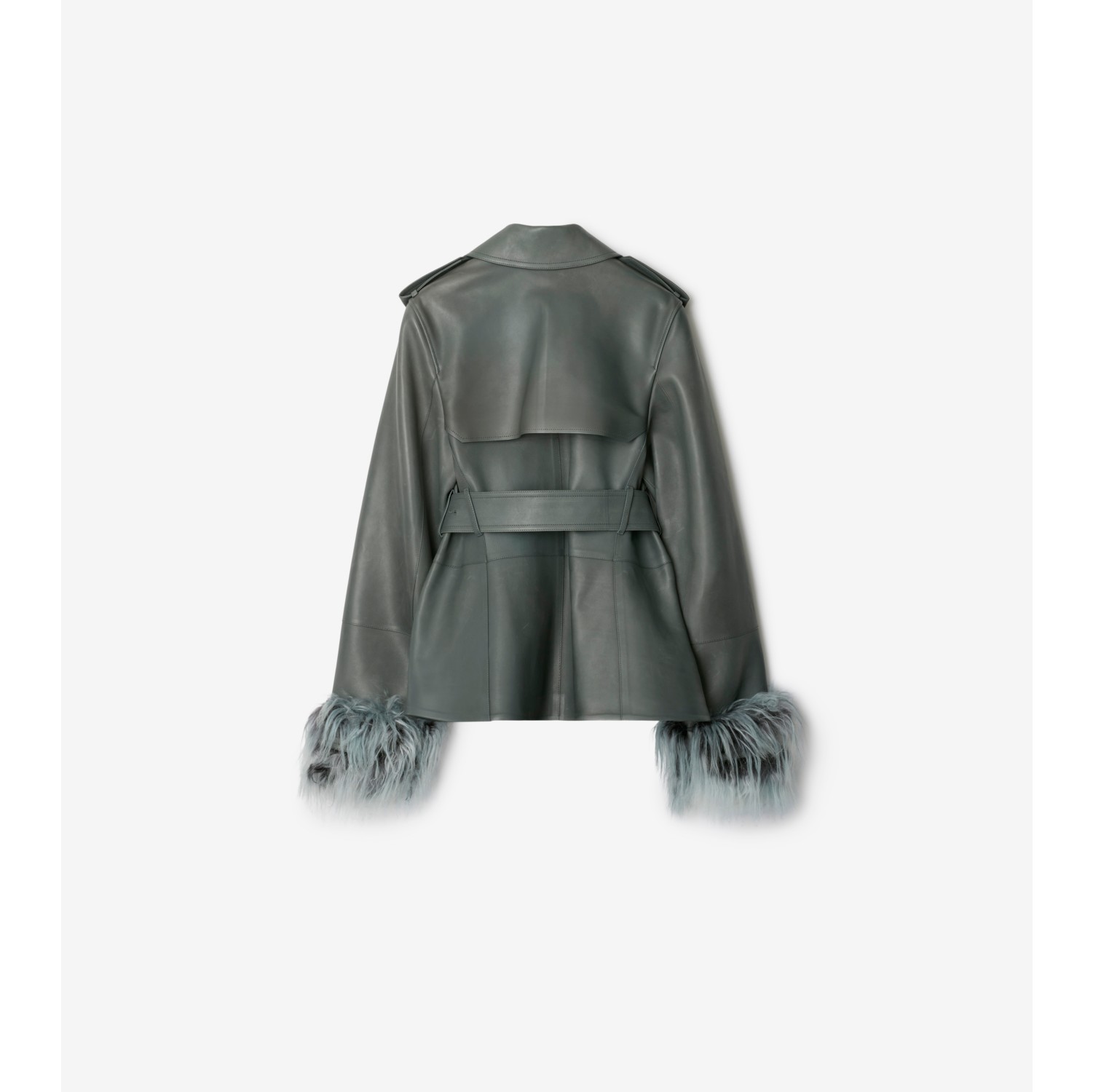 Leather Trench Jacket