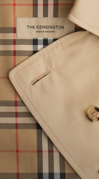 Burberry Trench Coat highlighting check lining and The Kensington Label