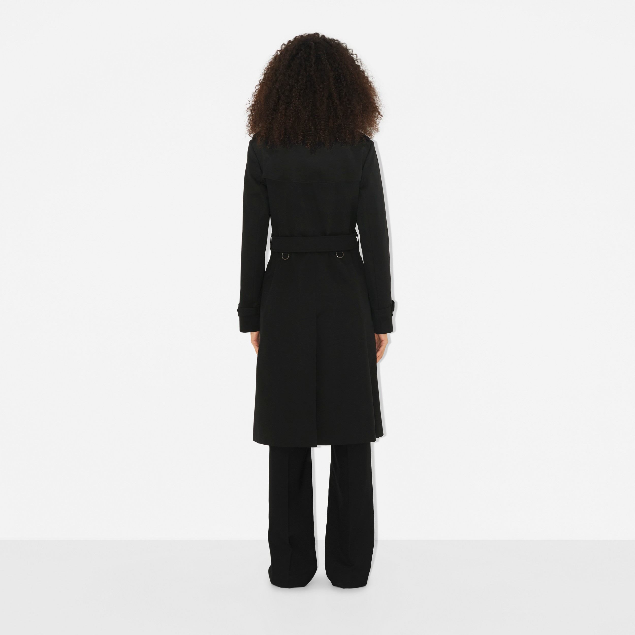 切尔西版型 – 长款 Heritage Trench 风衣 (黑色) - 女士 | Burberry® 博柏利官网 - 4
