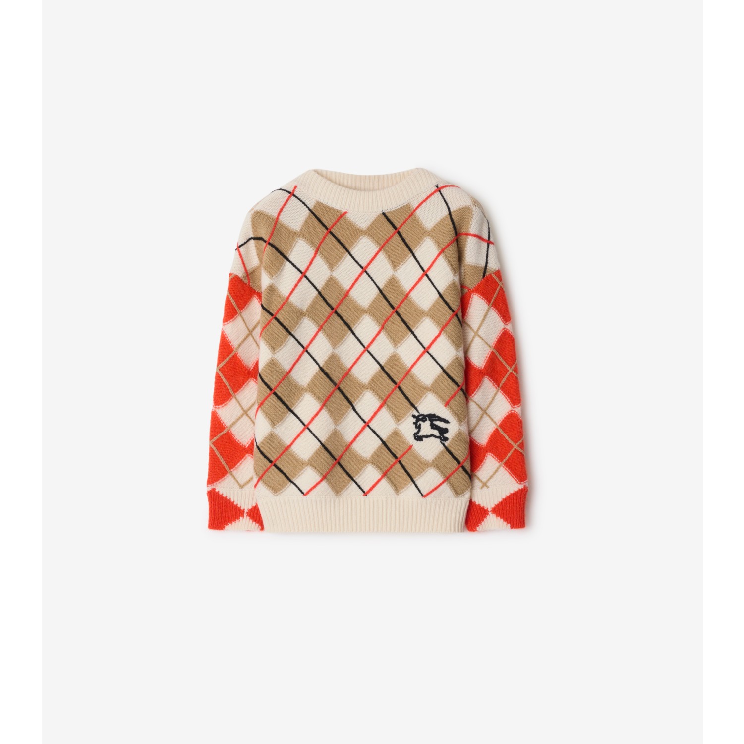 Wollpullover im Argyle-Design