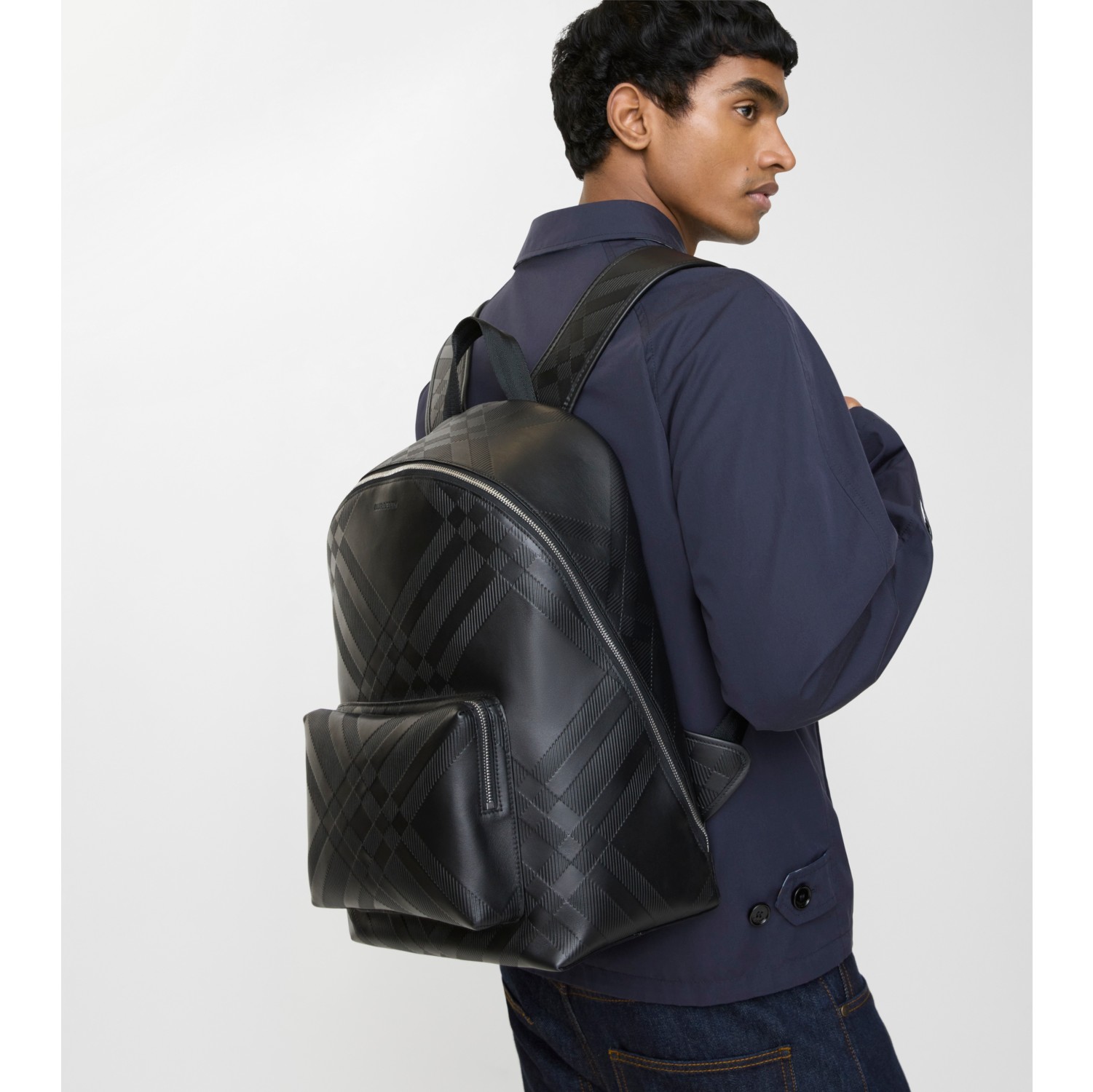 Zaino con motivo Check impresso