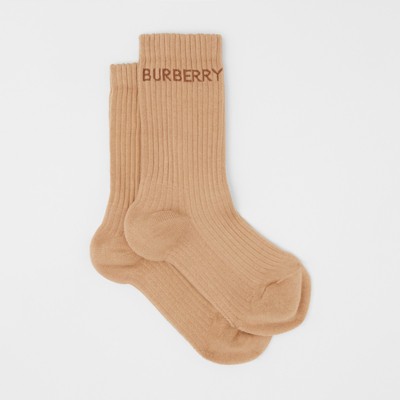 burberry logo socks
