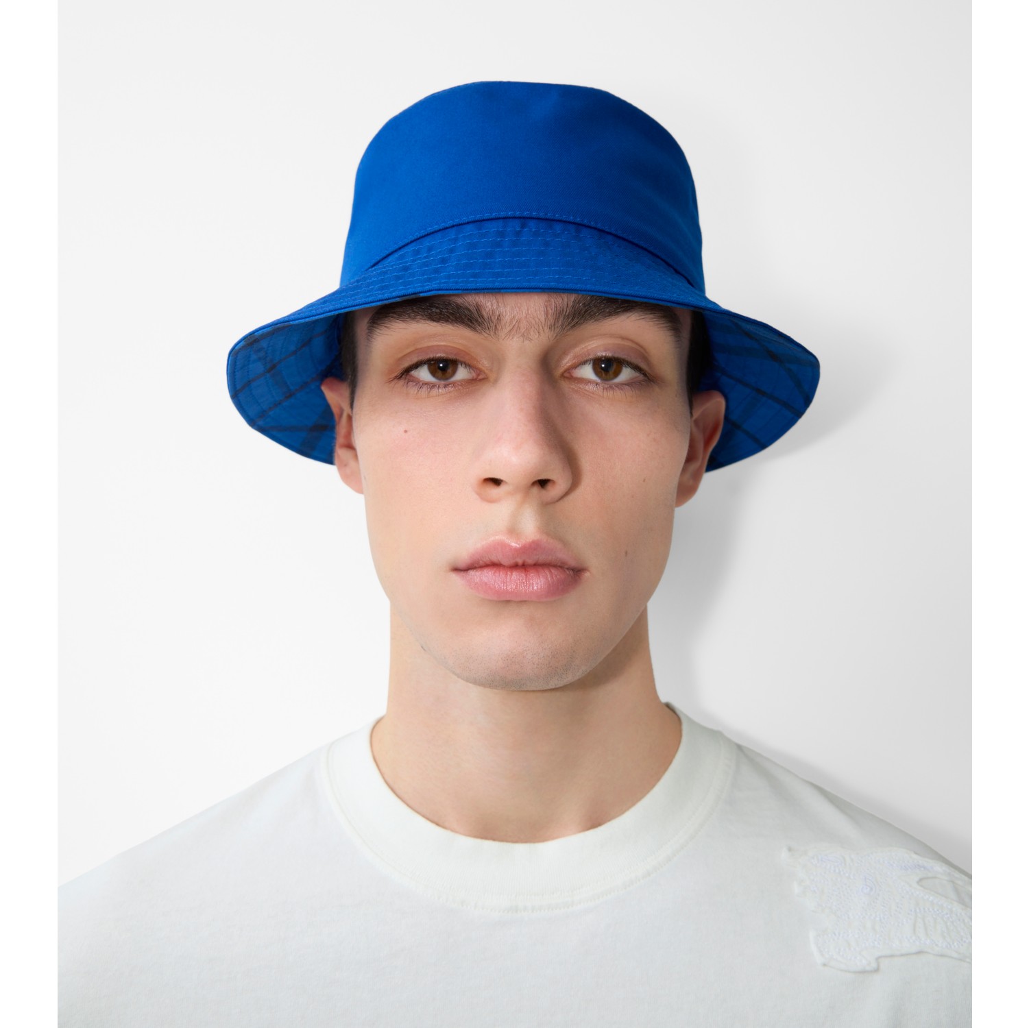 EKD Cotton Blend Bucket Hat in Knight - Men | Burberry® Official