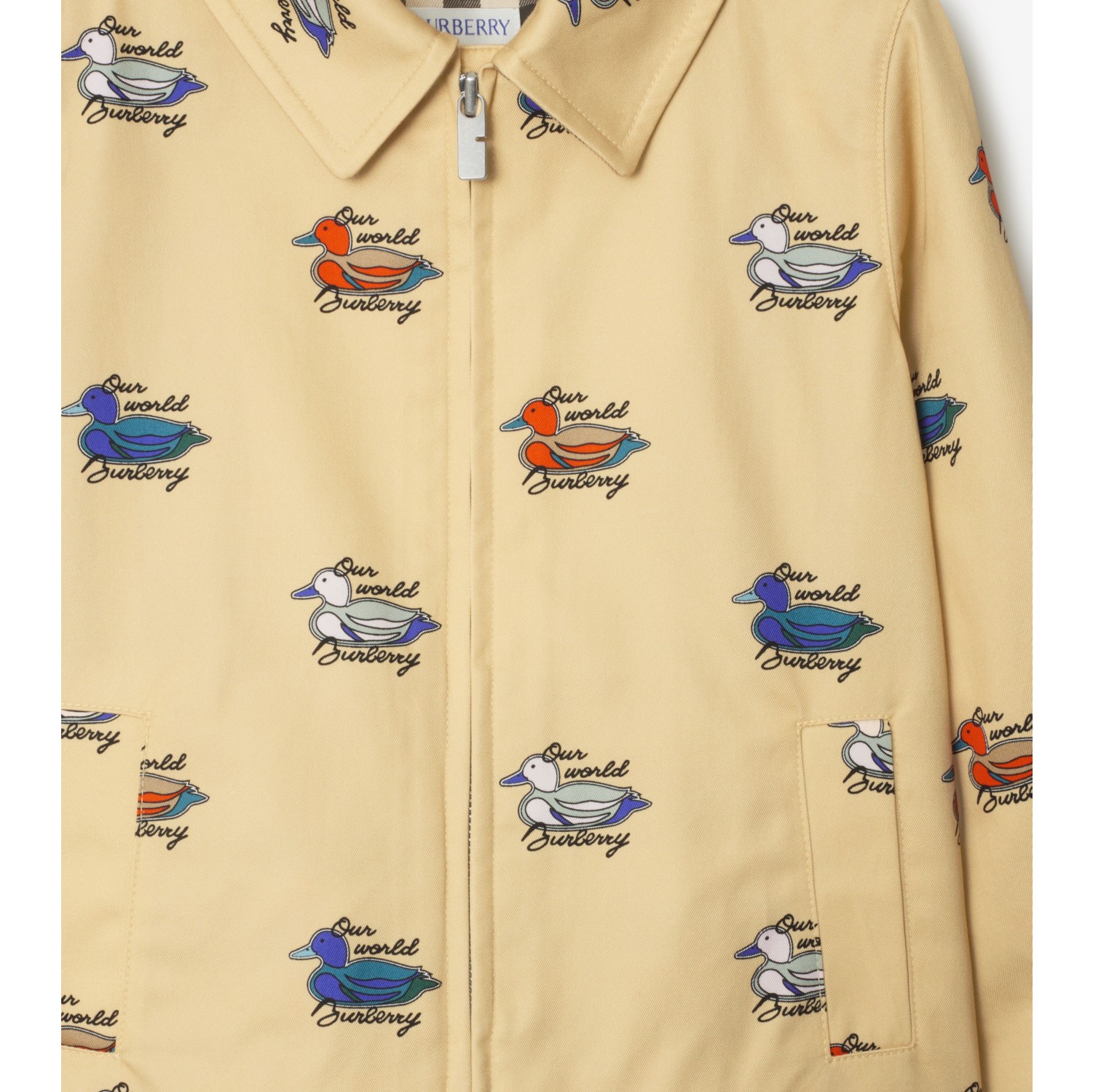 Veste en coton à motif canard