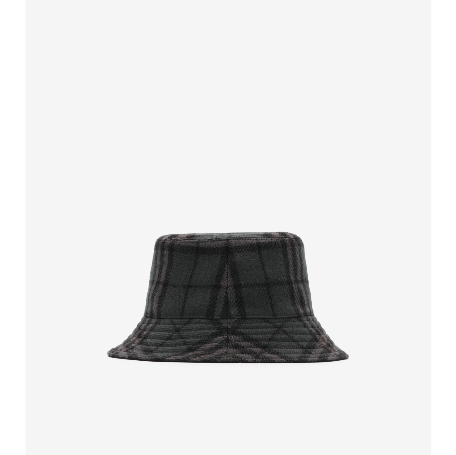 Reversible Check Wool Bucket Hat