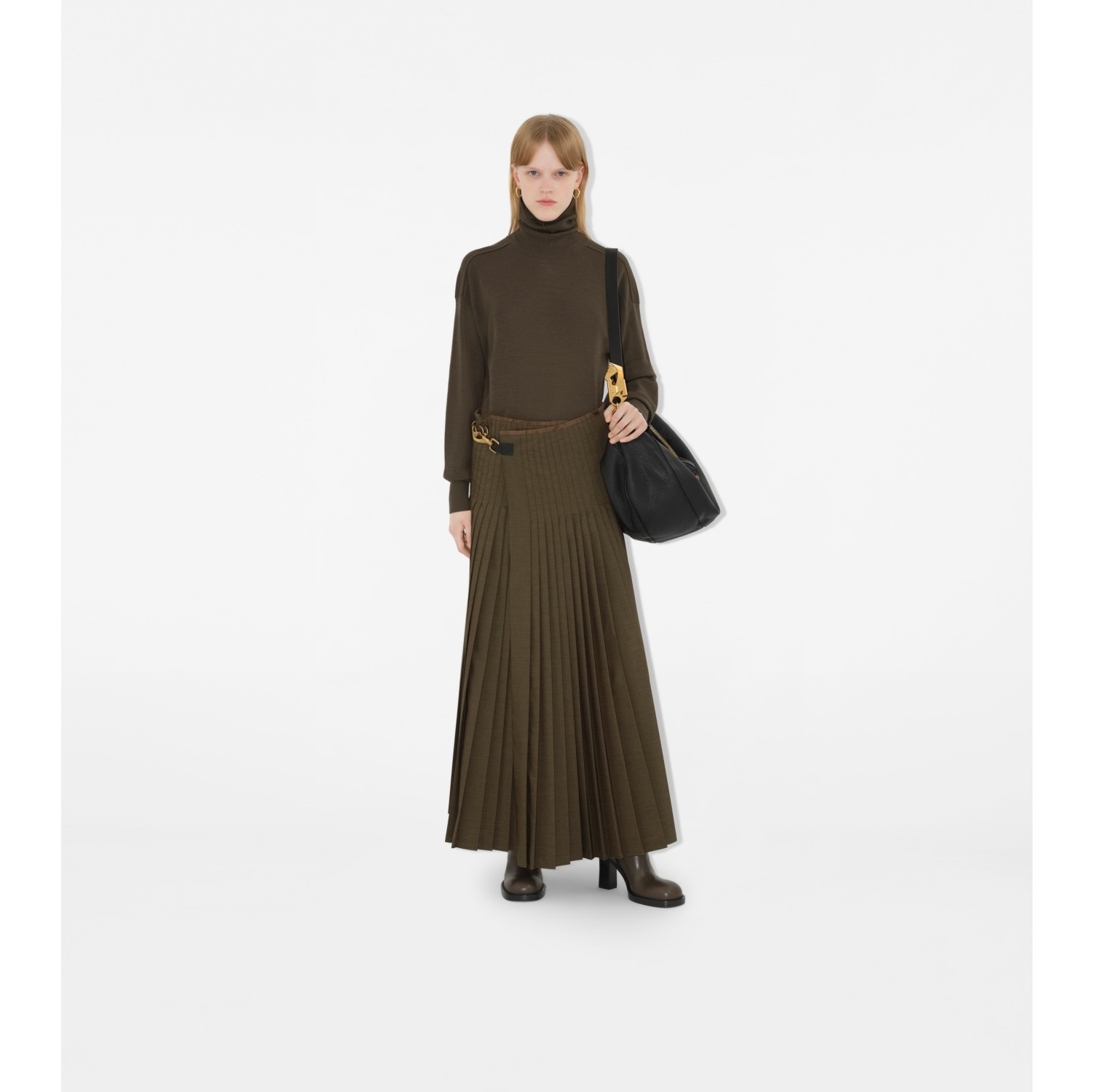 Wool Mohair Maxi Kilt