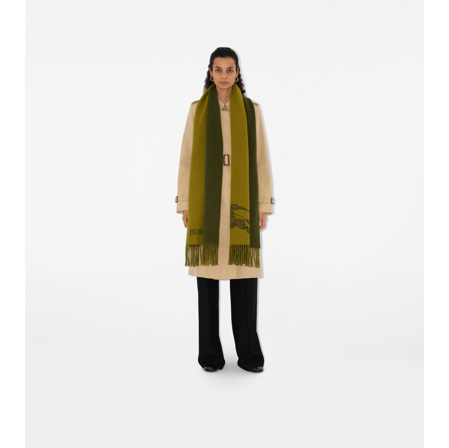 リバーシブル EKD カシミアスカーフ (キャンプ) | Burberry®公式サイト