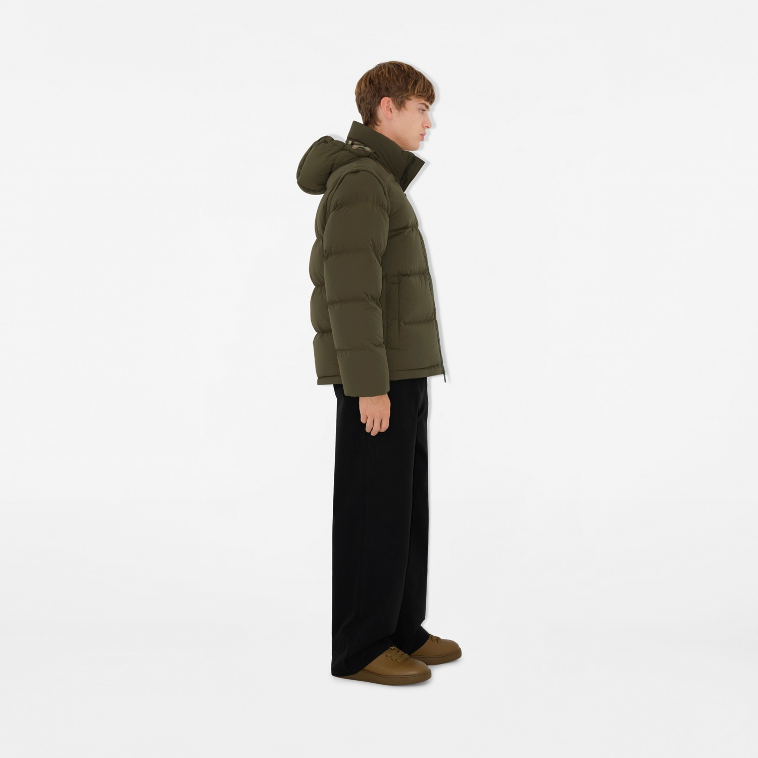 Detachable Sleeve Nylon Puffer Jacket in Loch/linden - Men Detachable Sleeve Nylon Puffer Jacket in Loch/linden - Men