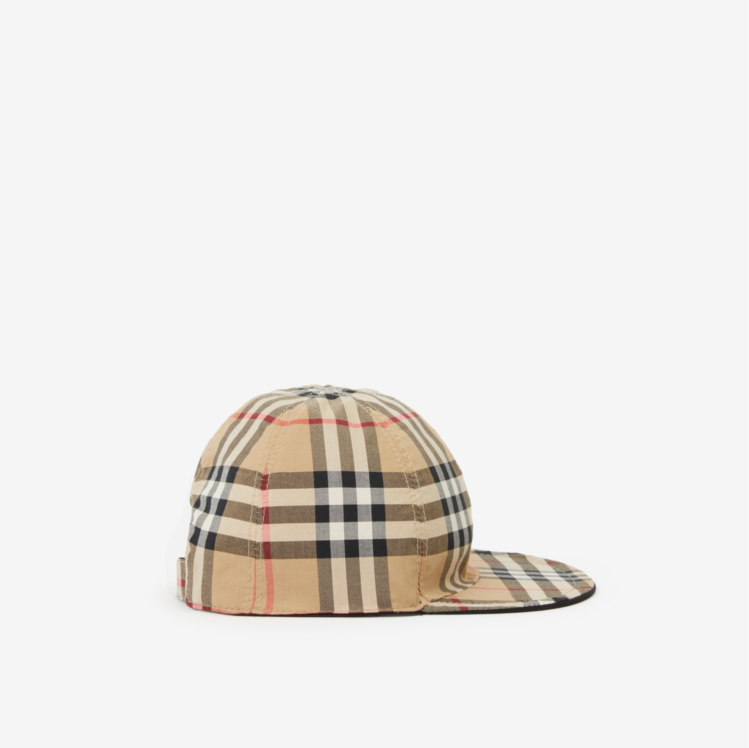 Vintage check shop baseball cap